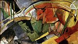 Franz Marc Famous Paintings - Rinder